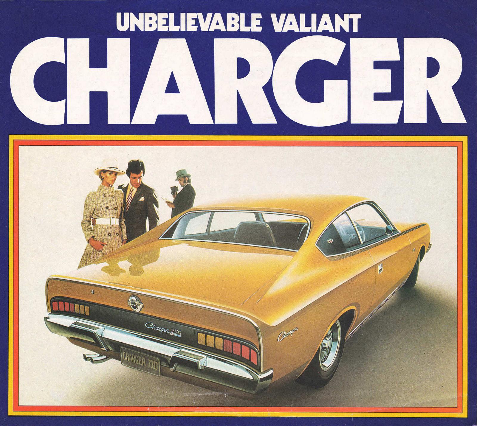 1971 Chrysler Valiant VH Charger Poster